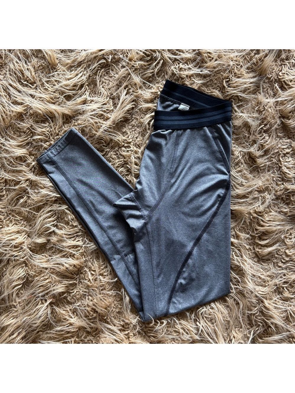 Kids Gray Compression * Cold Weather Leggings Pants Size Small